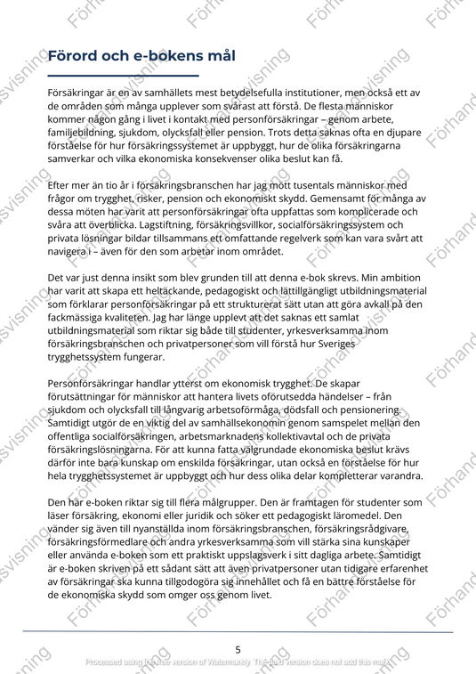 Personförsäkringar
